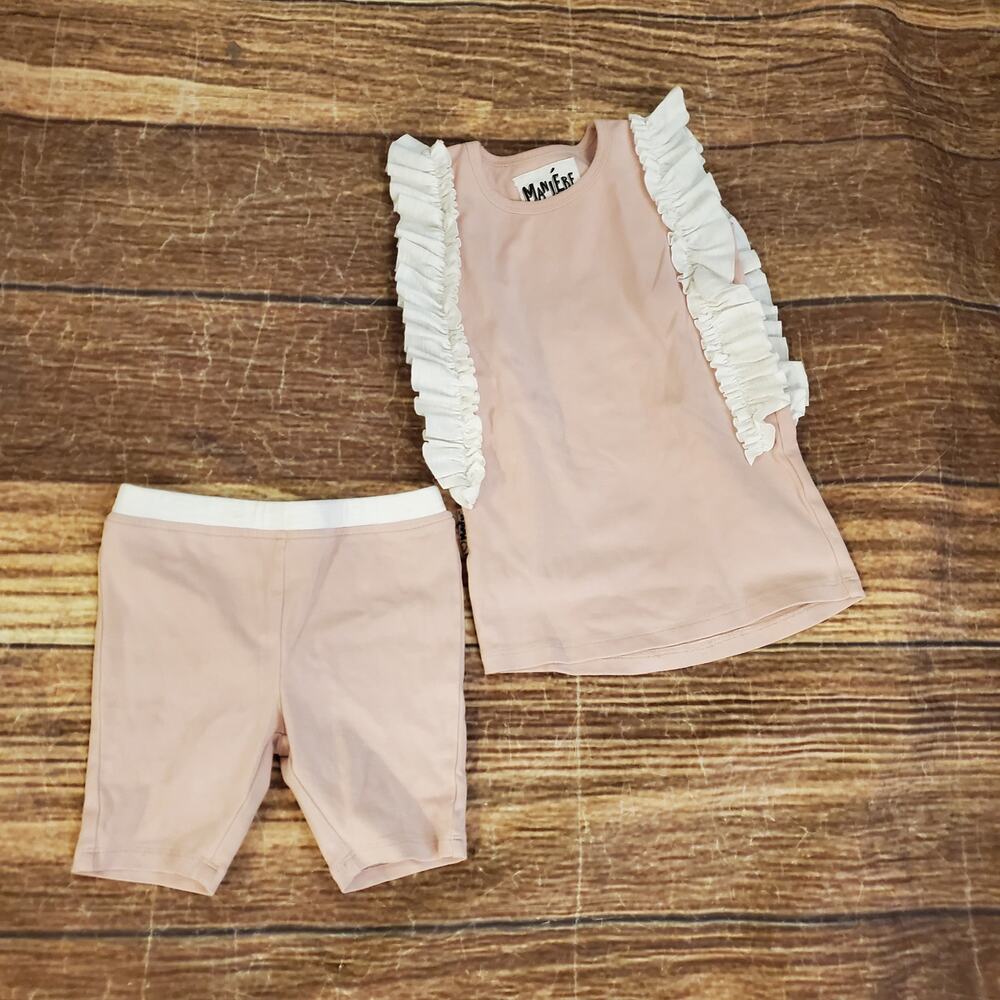 Maniere Child pink two piece size 4